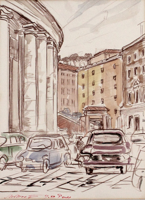 Маторин Михаил Владимирович. Рим. Колоннада храма Св. Петра